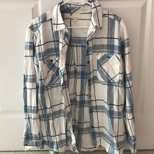 Blue and White Flannel!